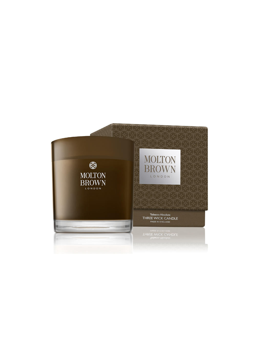 Molton Brown Tobacco Absolute Candela profumata a 3 stoppini