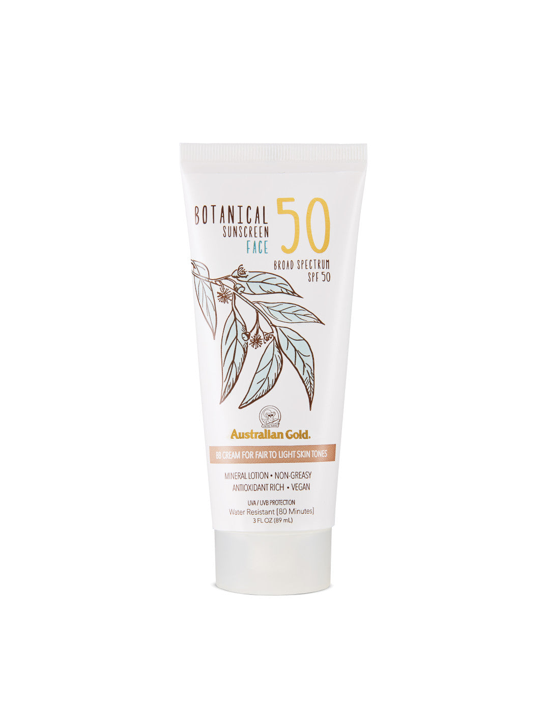 Australian Gold Botanical Sunscreen Tinted Face Spf 50