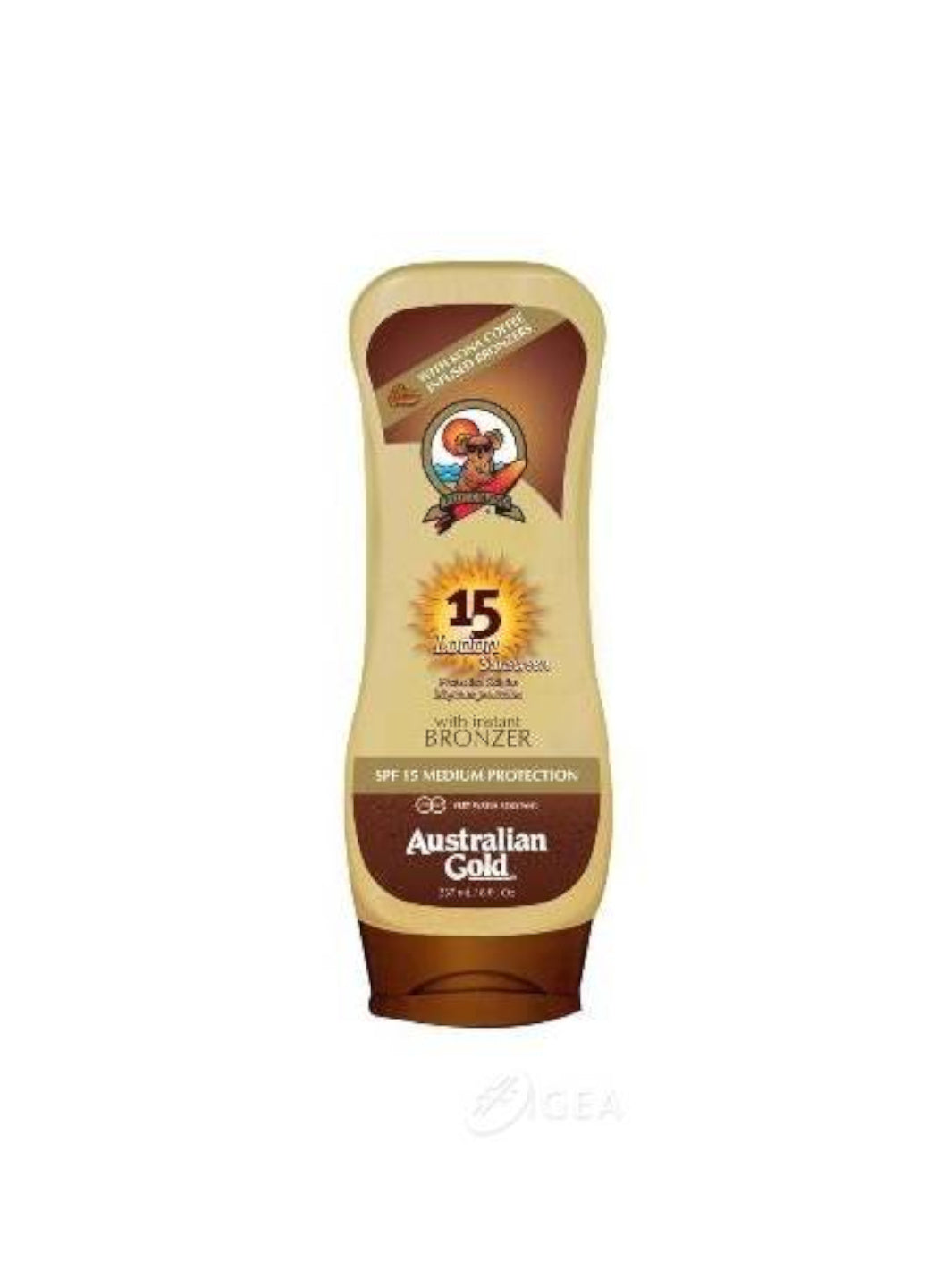 Australian Gold Lotion Sunscreen con Bronzer Spf 15