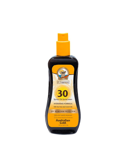 Australian Gold Spray Oil Sunscreen con Olio di Carota Spf 30
