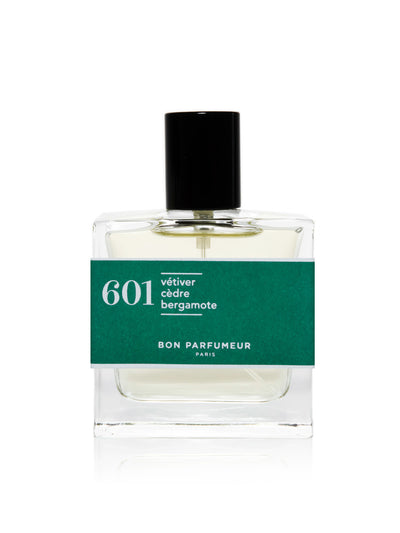 Bon Parfumeur 601 EDP:  vetiver, cedro, bergamotto 30 ml
