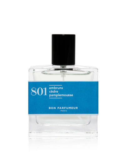 Bon Parfumeur 801 EDP: freschezza marina, cedro, pompelmo 30 ml